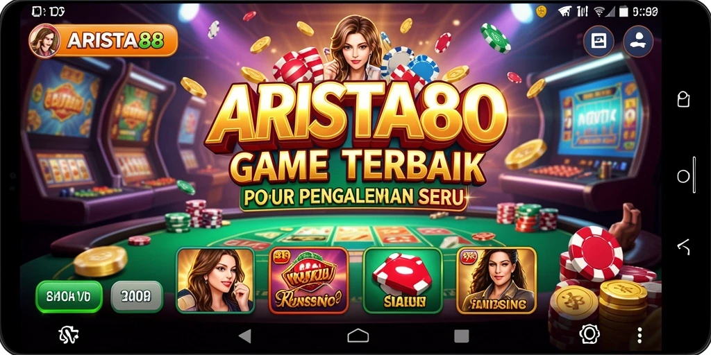 Tampilan permainan Kasino yang mendebarkan di ARISTA88.