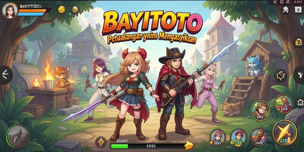 Tampilan menarik dari gameplay <strong>BAYITOTO</strong> yang penuh warna dan karakter yang dinamis.