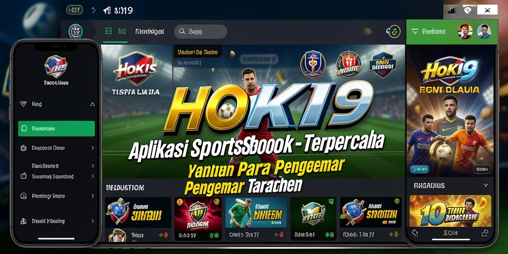 Tampilan menarik dari aplikasi HOKI9 saat melakukan taruhan olahraga.