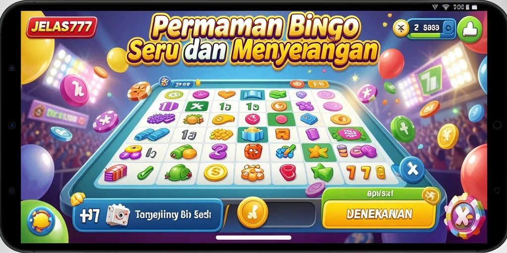 Screenshot gameplay JELAS777 yang menampilkan suasana Bingo yang seru.