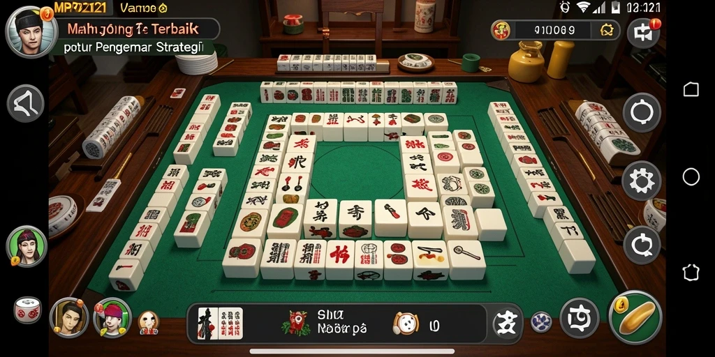 Screenshot MPO2121 menampilkan gameplay seru Mahjong yang menantang.