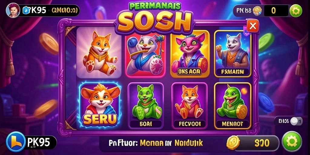 Tangkapan layar PK95 memperlihatkan gameplay slot yang menarik dan menggembirakan.