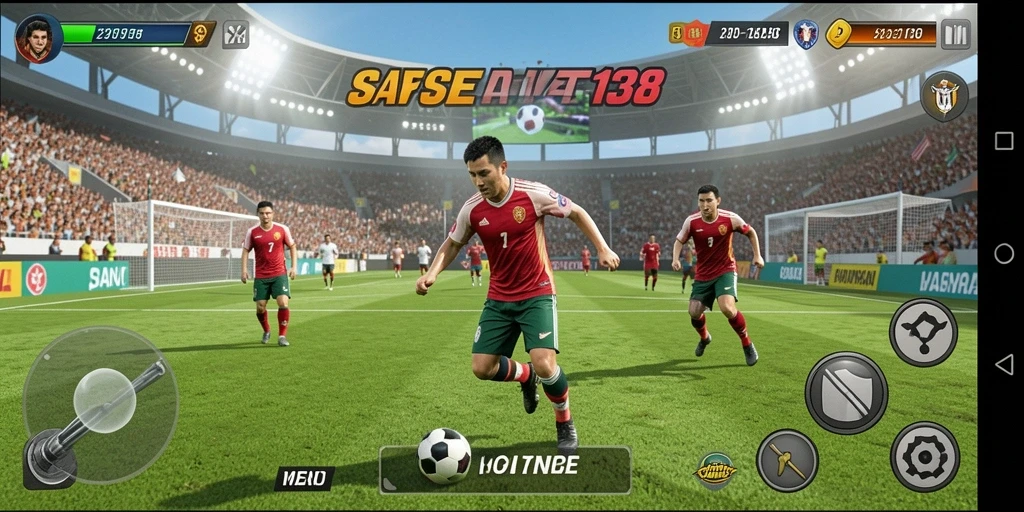 Screenshot gameplay SATSET138 menampilkan aksi seru dalam olahraga.