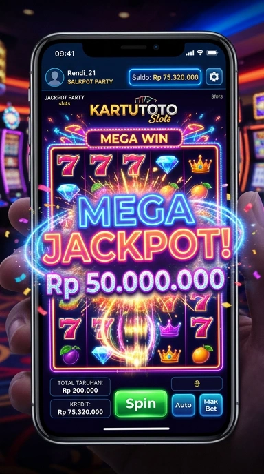 Tampilan antarmuka utama aplikasi kartutoto.